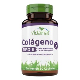 Vidanat Colageno Tipo Ii Ácido Hialurónico Suplemento 30caps                                                                                          