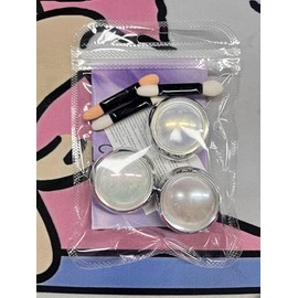 LEDSUUEI Transparentes, klares Eisschimmer-Chrom-Pigmentpulver für Nägel