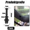 Pack of 4 Parcel Shelf Clips, Parcel Shelf Retaining Strap,
