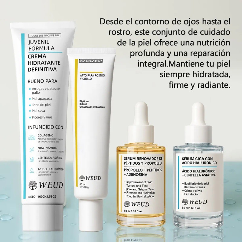Kit Express Aclara Serum Hidratante Crema Ojos Colágeno