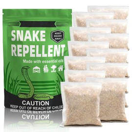 LEBMP LEBMP Snake Repellent for Yard Powerful, Snakes Away Repellent for Outdoors, Snake Deterrent Pet Safe Indoor, Yard Snake Out Repellant, Keep Snake Out of Home, Garden, Garage, Camping - 12 Pouches