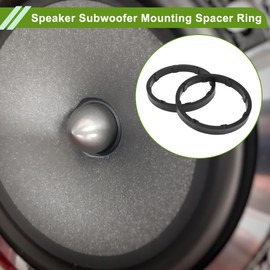 X AUTOHAUX Universal for 6.5" Speaker Spacer Ring Tweeter Speaker Spacer Adapter Waterproof Speaker Subwoofer Mounting Spacer Bracket Ring 2 Pcs