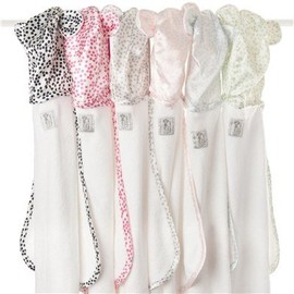 Little Giraffe Chenille Confetti Infant Towel with Ears (Celadon)