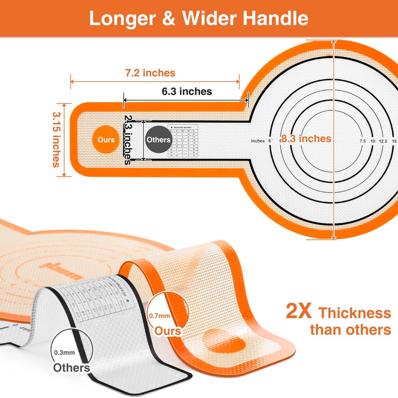 9Pcs Silicone Bread Sling Set for Dutch Oven with Dough