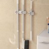 feelP0P0 Broom Holder Wall Mount Mop and Command Broom Hanger