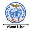 2 Stück Operation LEONTE Italien Militär bestickt Patch Abzeichen mit