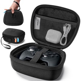 JSAUX Tragetasche Kompatibel mit Switch 2 Pro Controller (2025), Reiseschutzhülle Rundumschutz Tragbare Tragetasche - Schwarz