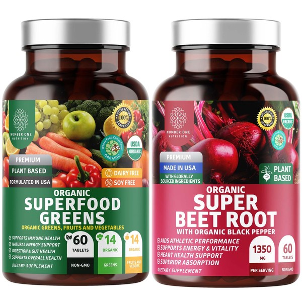 Number One Nutrition N1N Premium and Organic Superfood Greens and