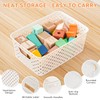 12 Pack Plastic Storage Baskets for Organizing, Storage Baskets for