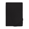 Biberna 77144/001/040 Jersey stretch fitted sheet, black, 90 x 190