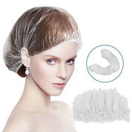 100-Pack Multi-purpose Disposable Hair Caps for Shower and Hair Dye Shower 10ea