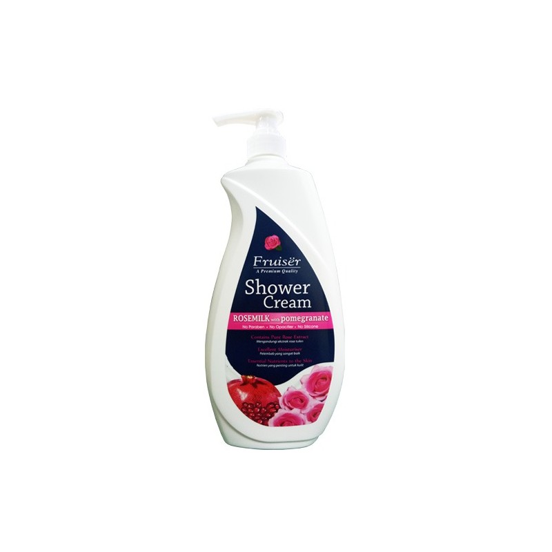 Fruiser Shower Cream Rose Milk with Pomegranate 1000ml/2x1000ml(T/Pack)