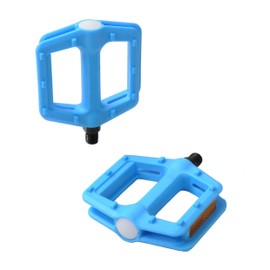 Lightweight X-Rated BMX Bike Flat Platform 1/2" Axle DX Studded Pedals Pair Blue