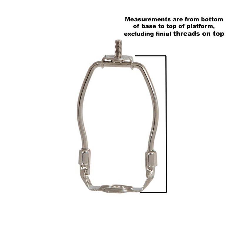 B&P Lamp® Small 6 Inch Heavy Duty Lamp Shade Harp
