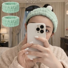 Ionve zero stimulation face wash band, 2 pieces, mint / 이온브 자극 제로 세안 밴드, 2개, 민트