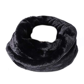 TININNA Women's Winter Faux Fur Scarves Neck Warmer Fleece Neck Scarf Neck Warmer Infinity Warm Loop Scarf Wraps