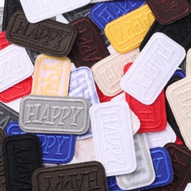 50pcs Random Assorted Styles Embroidered Patches, Sew On/Iron On Patch Applique for Clothes, Dress, Hat, Jeans, DIY Accessories
