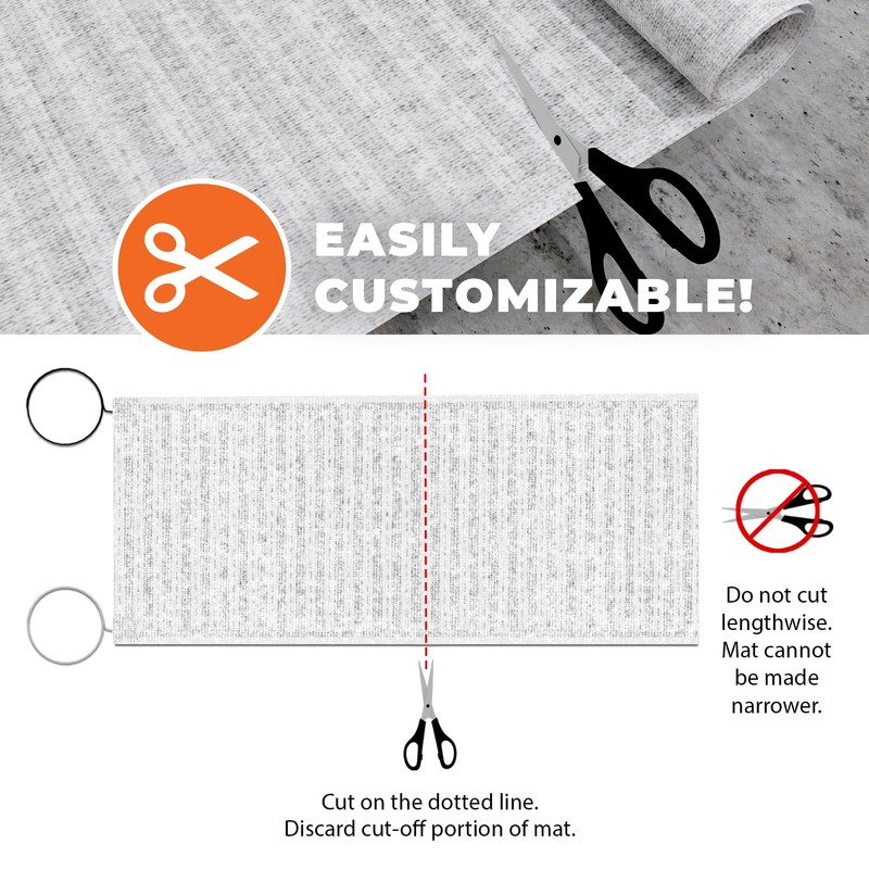 QuietWarmth Tile QWT1.5X5F120 Radiant Floor Heating Mat for Below Tile,
