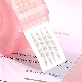 JMNTCO Eyelid Lifter Strips for Hooded Eyes: Glue-free double eyelid stickers That will stick to The eyelid stickers in contact with water, plum-shaped roll lace mesh olive eye stickers (OLive type)