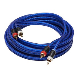 PowerBass ARCA-6-6' Twisted RCA Interconnect Cable with Blister Packaging
