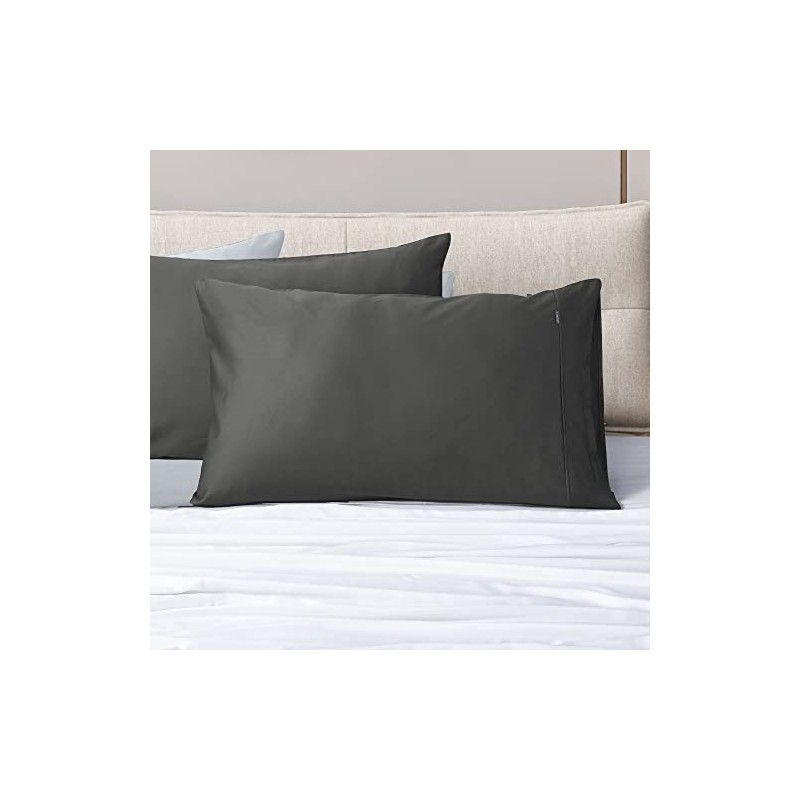 Set of 2 Luxton 100% 1000TC Cotton Pillowcases Standard Size