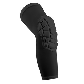 KRIYNAA Basketball knee pads, compression leg covers for teenagers and adults, wrestling knee pads, football volleyball, pickleball, weightlifting knee pads (1 black long knee pad, X-Small)