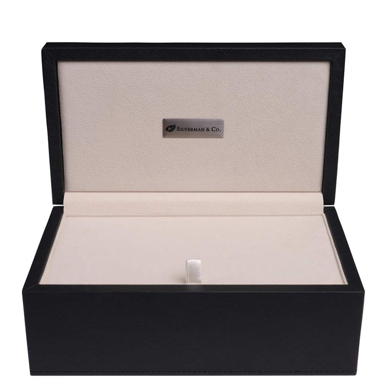 Silverman & Co. Double 9 Large Black Domino Set -