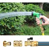 Hydrogarden Garden Hose Quick Connect, 3/4 inch Solid Brass No-Leak