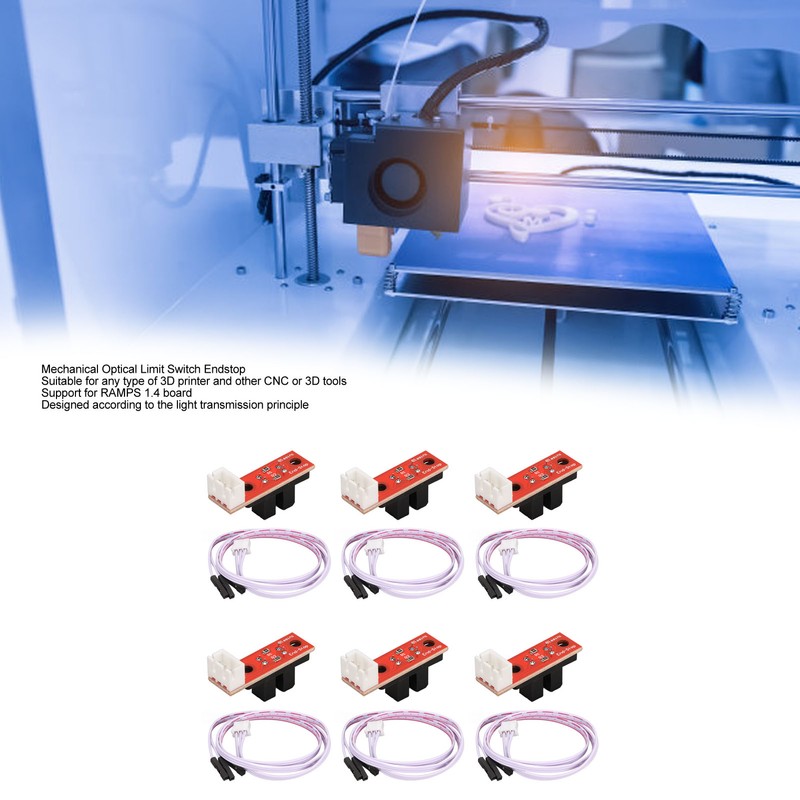 6 Set Optical Endstop Sensitive Noise Free 3D Printer Mechanical