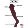 TCK Dugout Over the Knee Baseball Socks Pattern A (Maroon,