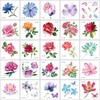 Konsait 50Sheet Flower Temporary Tattoos for Women Teens Girls, Tiny