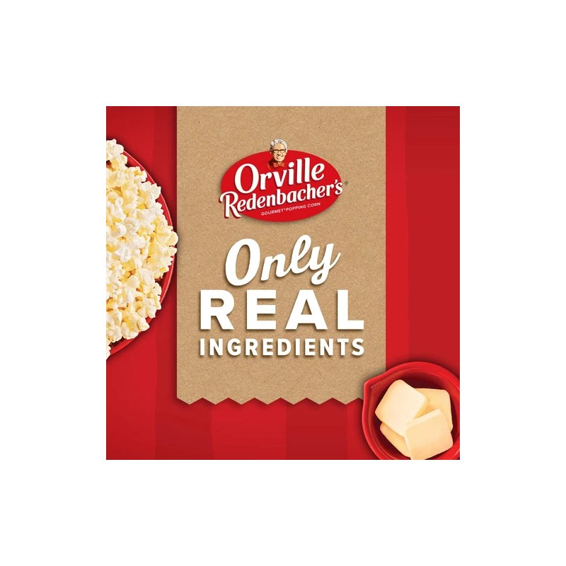 Orville Redenbacher Movie Theater Butter Popcorn 3.9 Ounce Pack of