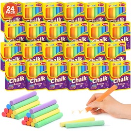 Officygnet 288 Counts Mini Chalk Set for Kids, Bulk Non-Toxic Chalkboard Chalk for Boys Girls 3+, Back to School Supplies, Goody Bag Fillers, Classroom Prizes Gifts, Easter Basket Stuffers (24 Boxes)