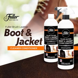 Fuller Brush Leather Boot and Jacket Cleaner Conditioner - Natural Oil Formula for Leather, Vinyl, Backpacks & Luggage - Removes Dirt, Dust, and Grime - Pack of 1
