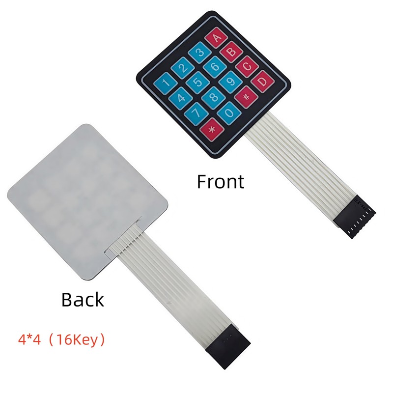 Yuuhseel 6Pcs 4x4 Keypad 16 Key Matrix Array Membrane Switch