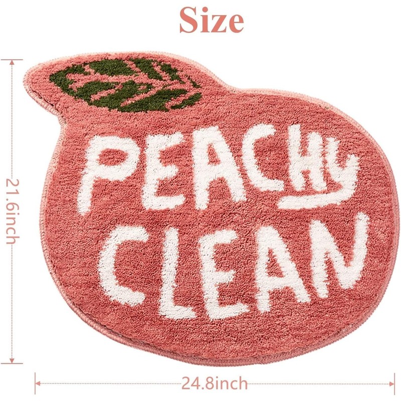 SingleWave Peach Bathroom Rug