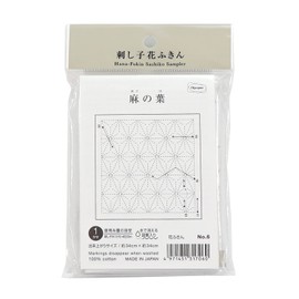 オリムパス製絲(Olympus Thread) 花ふきん布パック伝統柄 麻の葉 (白) 6