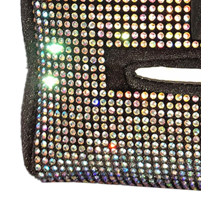 Rhinestones Car Tissue Holder Fashion Clip On Universal Backseat Tissue