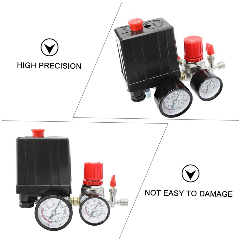 SHINEOFI 1 Set Air Compressor Switch with Pressure Control Valves