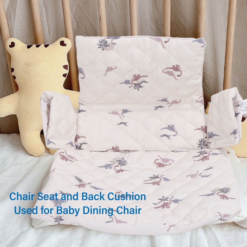Baby High Chair Cushion Waterproof Nylon Seat and Back Protection