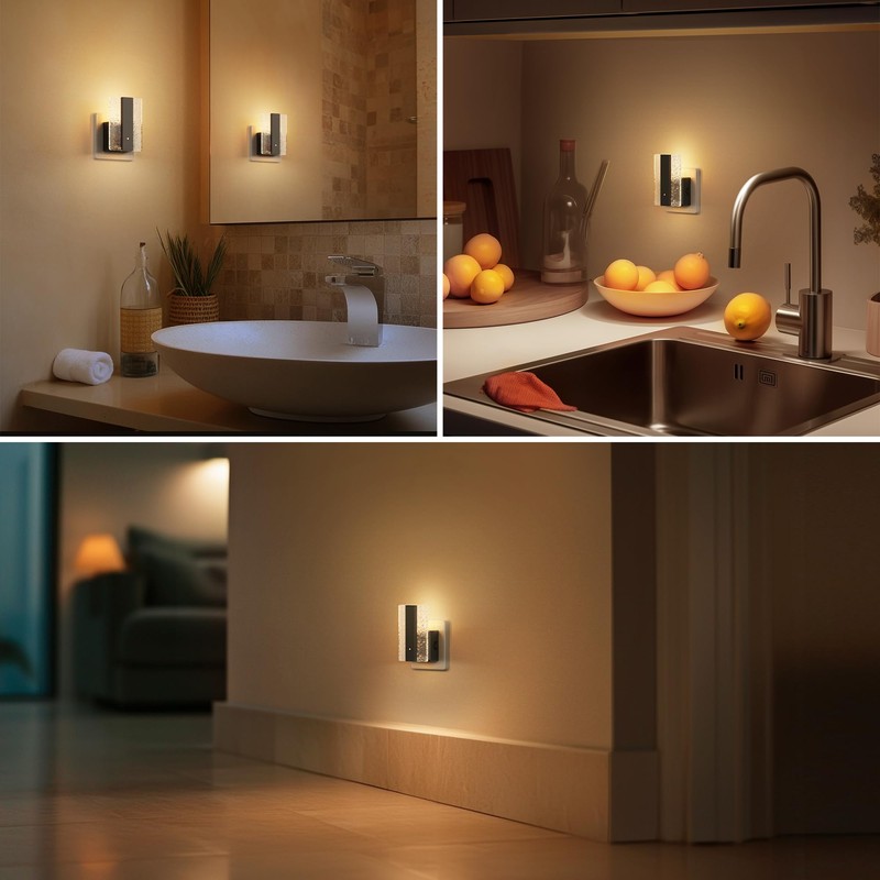 Briignite Night Light Socket with Twilight Sensor, LED Night Light
