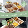SUT SUT100% Compostable 5 Compartment Plates, 100 Pack Disposable Paper