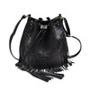 Jywmsc Women's Fringe Tassel Shoulder Bag Leisure Boho Bucket Shoulder