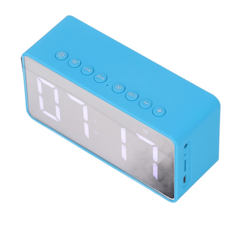 Alarm Clock Blue HD Mirror 2 in 1 Smart LED