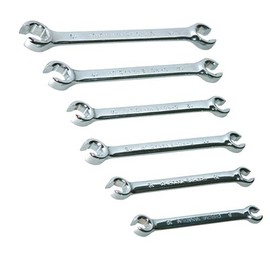 pa-man PTVT62 Flare Nut Wrench Set, 6 Piece Set, 0.3 - 0.7 inches (8 - 19 mm), Double Ended Wrench
