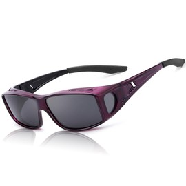 IGnaef Fit Over Glasses Sunglasses for Men Women Polarized Wrap Around Sunglasses to Wear Over Glasses with UV Protection CIF0311