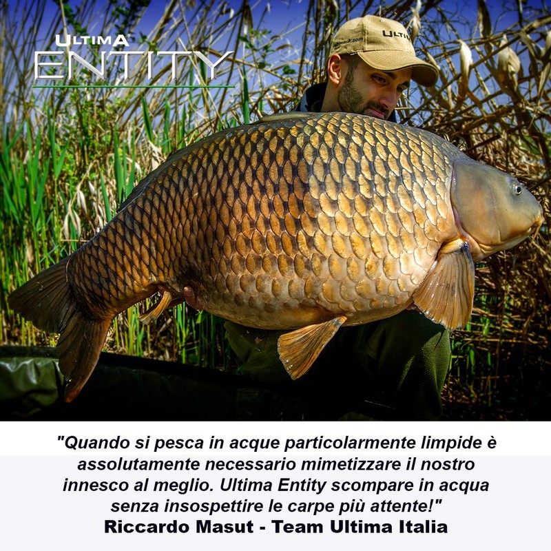 Ultima Entity Pure Fluorocarbon Carp Hook Link - Clear, 0.35