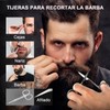 QKIIINQ 6pcs Set de Cepillo para Barba, Kit Cuidado de