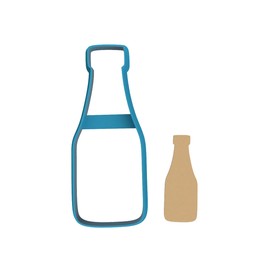 Ketchup Bottle Outline - Cookie Cutter/Sugar Cookie/Fondant/Clay (1440)