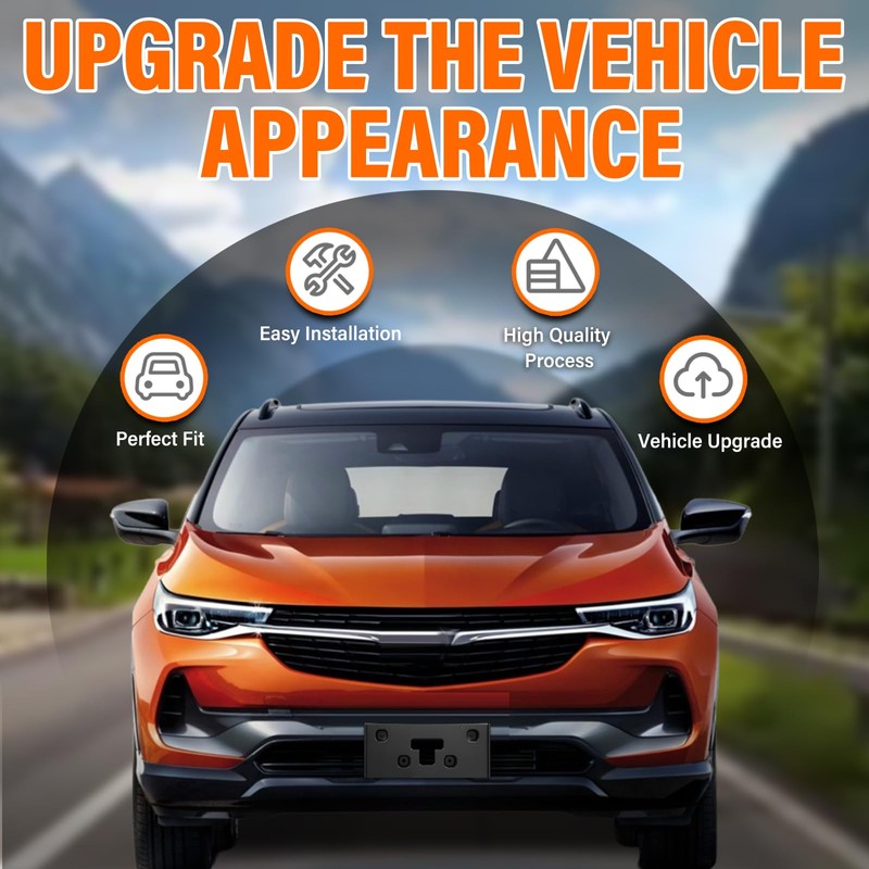 ABS Front License Plate Holder & Frame Bracket- Enhanced Anti-